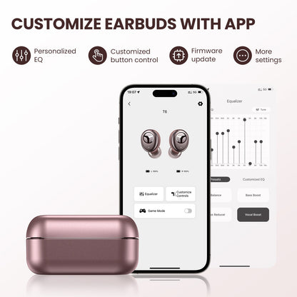 Tranya T6®Qualcomm QCC3040 SoC aptX™ Multi-device Connectivity APP Support