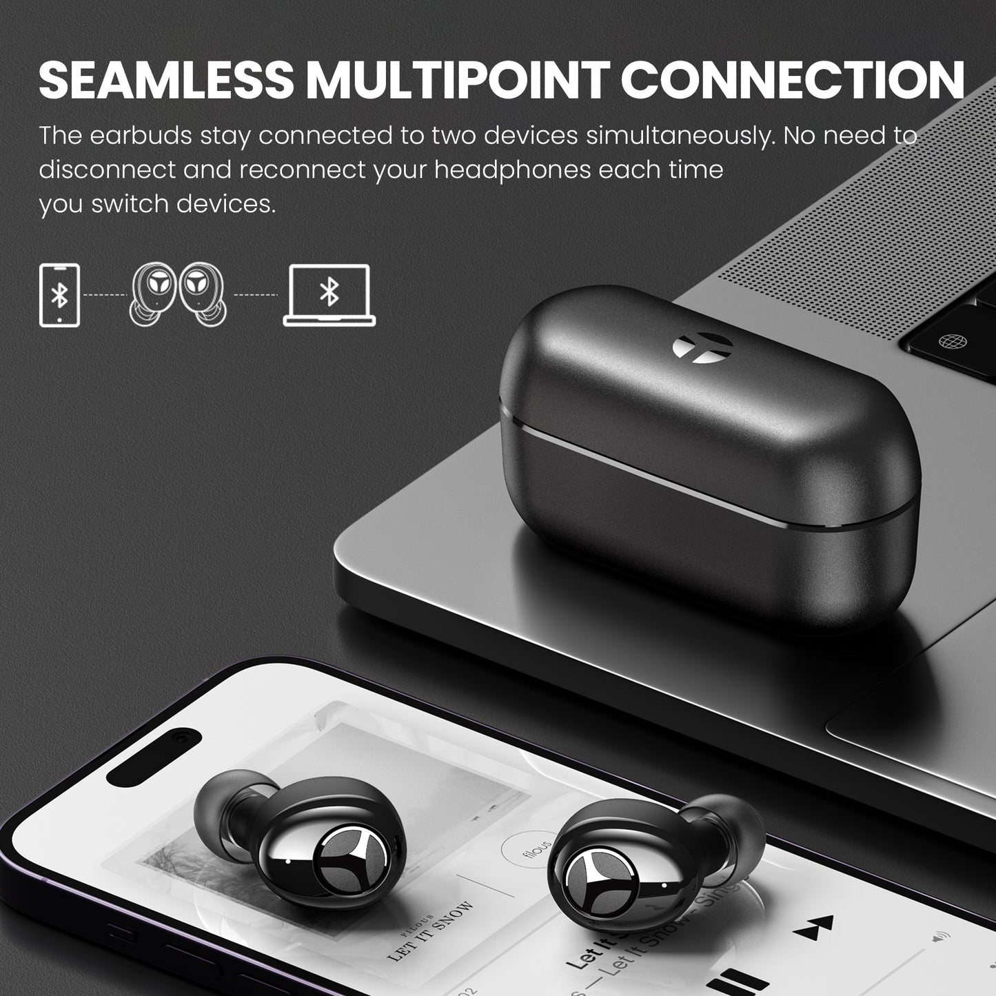 Tranya T6®Qualcomm QCC3040 SoC aptX™ Multi-device Connectivity APP Support
